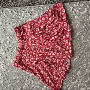 American Eagle Floral Red Women's Skirt